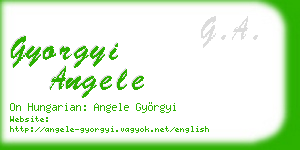 gyorgyi angele business card